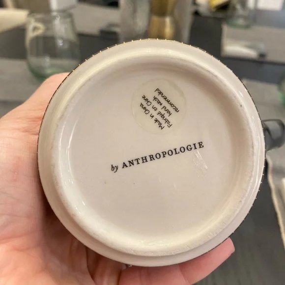 Anthropologie Margot Monogram Tiled Letter G Mug - Picture 2 of 7